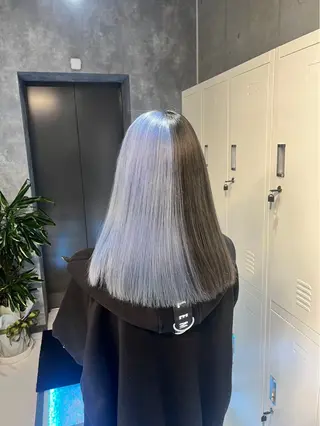 ロング カラー ☁️かずき☁️青.紫 推し活カラー💫のヘアスタイル