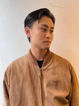 ショート メンズ メンズ専門ブリー チカラー⚡️リュウジのヘアスタイル