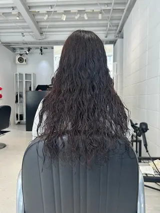 ロング カラー パーマ カットモデル募集中/ 原宿/MOENOのヘアスタイル