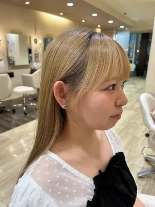 セミロング わかまつ　ももみ 🕊️/顔周りカットのヘアスタイル