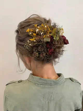 ヘアアレンジ 🍋透け感カラー🍃 オリーブ🍐Kahoのヘアスタイル