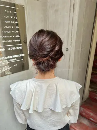 ミディアム カラー ヘアアレンジ 「sumi」 AMIのヘアスタイル