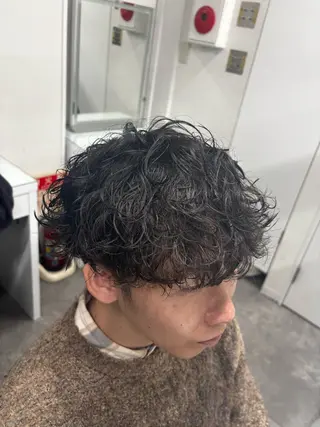 パーマ メンズ メンズ特化✨️ 韓国風パーマ🔥一八のヘアスタイル