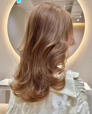 ロング カラー 美髪矯正×レイヤー 松田空優哉のヘアスタイル