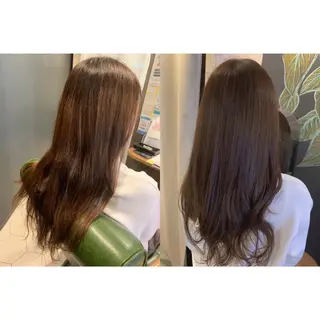 ロング カラー ヘアアレンジ ✨縮毛矯正✨髪質改善 ナカシマ ユミのヘアスタイル