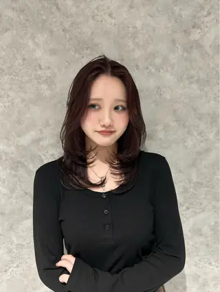 ミディアム ✨透明感/艶/ レイヤー/相原楓🍁のヘアスタイル