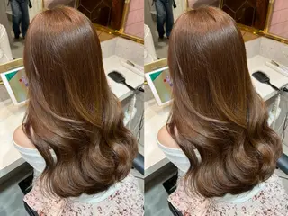 カラー レイヤー/前髪/ 韓国/CHIHIROのヘアスタイル