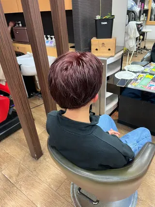 カラー オオエ トア／カットモデルのヘアスタイル