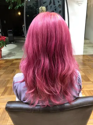 ロング カラー ✨デザインカラー✨ ハイトーン　森貴章のヘアスタイル