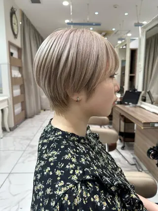 ショート カラー ブリーチパーマ 🎀Rumiのヘアスタイル