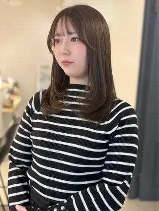 ミディアム 札幌美容室♡西塔 瑠音🎀のヘアスタイル