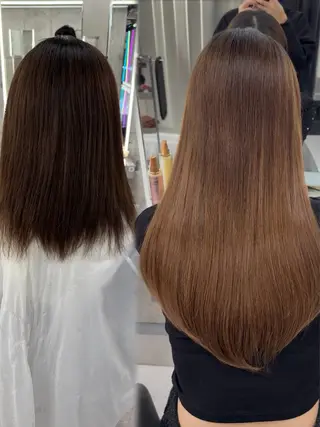 ロング エクステ×レイヤー 黎也のヘアスタイル