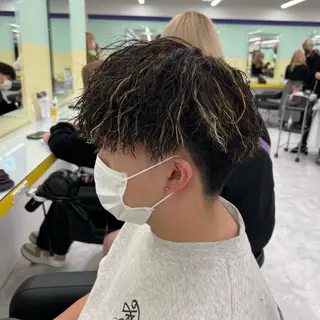 ショート カラー パーマ ヘアアレンジ メンズ キッズ ネイル マツエク・マツパ アイブロウ 🔷横浜1のパーマ 職人🔷将太郎のヘアスタイル