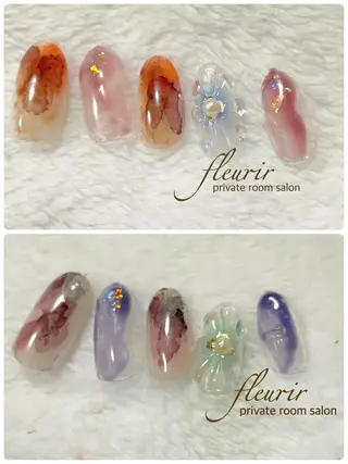 ネイル フルリール 【プライベートサロンのネイルデザイン