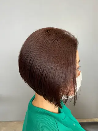 ショート ショート・ボブ・髪 質改善🧡関　玲子のヘアスタイル