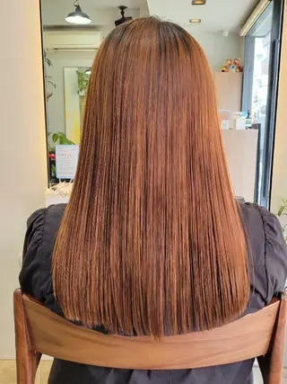 セミロング 野村 果音(カノン)のヘアスタイル