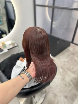ミディアム ✨Notoブリーチ 無しダブルカラー✨のヘアスタイル