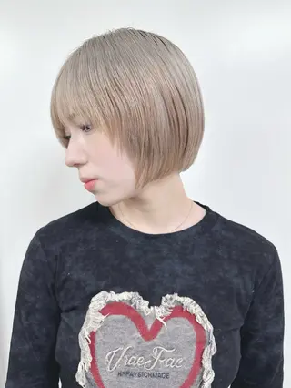 ショート ボブ/ゆるふわ ボブパーマ/とういのヘアスタイル