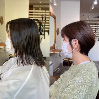 ショート カラー [店長]加地 峻のヘアスタイル