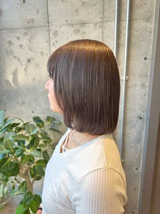 ミディアム カラー 🤡暖色レイヤー 🤡みさきのヘアスタイル
