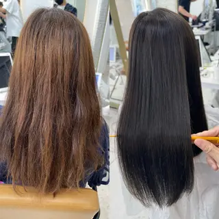 ロング 中顔面短縮 顔まわり新田大翔のヘアスタイル