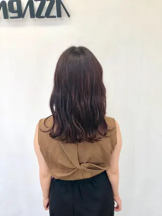 ミディアム カラー 東條 克義のヘアスタイル