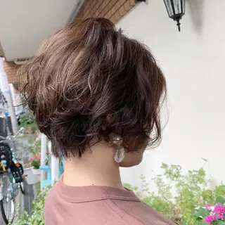 ショート カラー パーマ CURACION hair salonのヘアスタイル