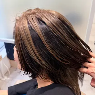 セミロング カラー EARTH菊名店👾 ひらのすぐるのヘアスタイル