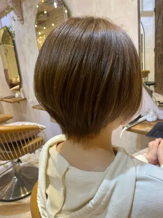 ショート 韓国風ヘア✻透明感 カラー✻yukaのヘアスタイル