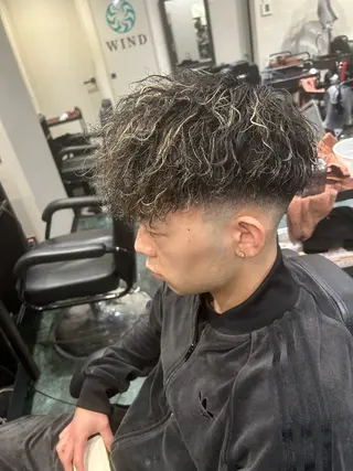 パーマ メンズ メンズ美容室 難波北川司のヘアスタイル