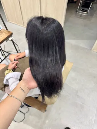 ロング カラー ブリーチなしwカラー /艶カラー/oukaのヘアスタイル