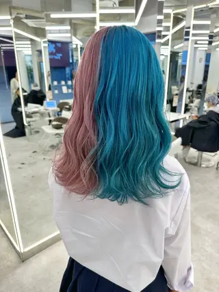 ロング カラー ブリーチ指名No.1 Daikiのヘアスタイル