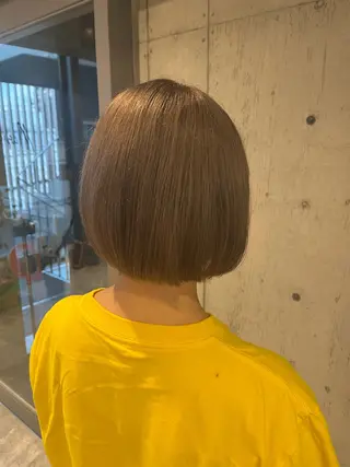 ミディアム カラー ヘアアレンジ ボブ×艶カラー 特化・リクト💥のヘアスタイル
