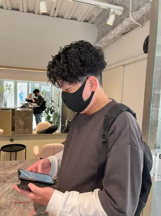 パーマ メンズ 池田 寿子のヘアスタイル