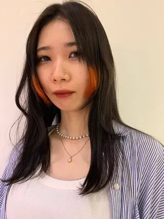 ミディアム なかの りなのヘアスタイル