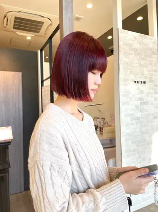 ショート カラー 田中   麗彩也のヘアスタイル