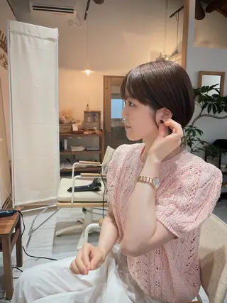 ショート カラー h a k u 大倉 卓人のヘアスタイル
