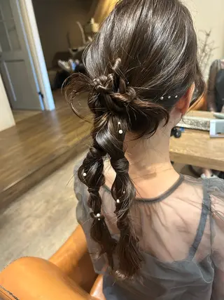 ロング ヘアアレンジ ボブ/暖色/透明 感カラー/Sachiのヘアスタイル