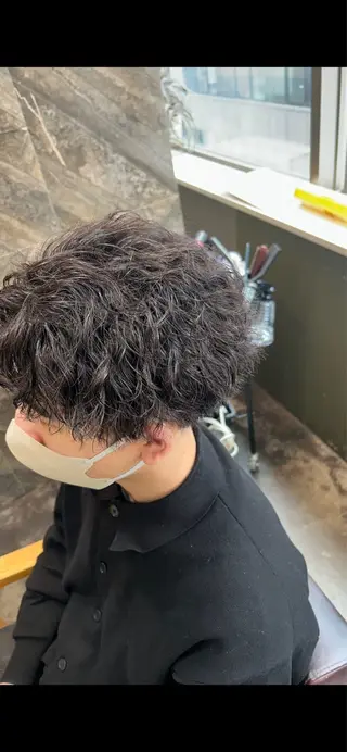 パーマ メンズ 松波慧太/✨縮毛矯正 ✨/✨ダブルカラー✨のヘアスタイル
