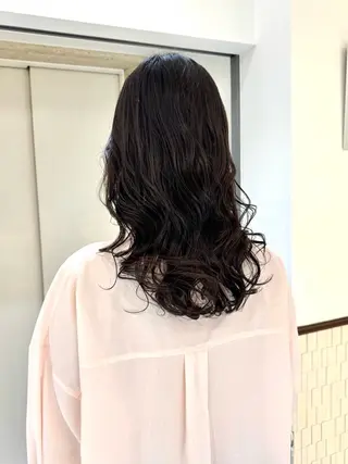 ロング パーマ デジタルパーマ 🌀ボブ　萩原　龍のヘアスタイル