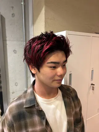 ショート .AIRI🌼 暖色/ぱつっとぼぶのヘアスタイル