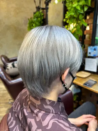 ショート カラー メンズ auRa  【大宮】 上形 龍也のヘアスタイル
