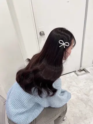 ロング カラー 表参道♡暗髪♡ 艶カラー♡アユミのヘアスタイル