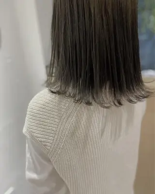 ミディアム カラー IVORY.所属・🟩白髪ぼかし/ボブ /ショートヘア/大司のヘアスタイル