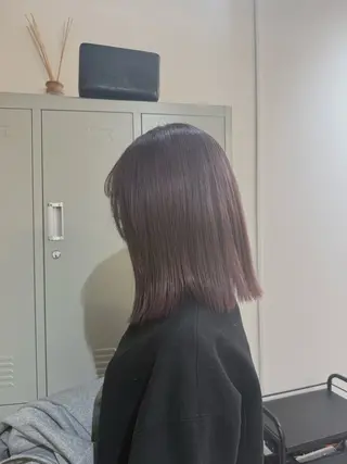 ミディアム 透明感カラー🫧 🍒久留米美容室のヘアスタイル