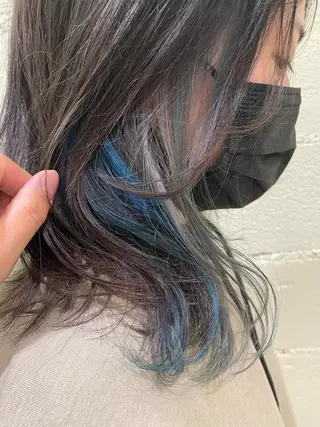 ミディアム カラー 中村 碧のヘアスタイル