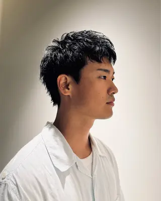 ショート パーマ メンズ メンズショート 丸山 航輝のヘアスタイル