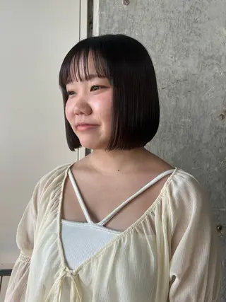 ミディアム 伊藤ほのか/パーマ /酸性ストレートのヘアスタイル