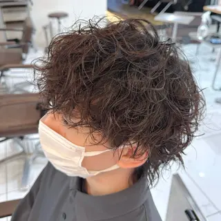 パーマ メンズ 八木菜美 似合わせ/ニュアンスのヘアスタイル