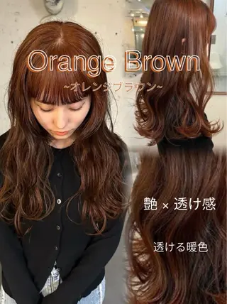 ロング カラー キラ🌟 艶感color🎀のヘアスタイル